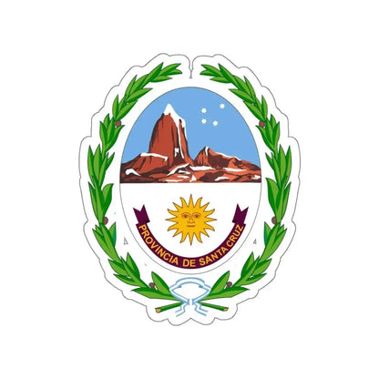 Coat of Arms Santa Cruz Argentina STICKER Vinyl Die-Cut Decal 4 Inch - The Sticker Space
