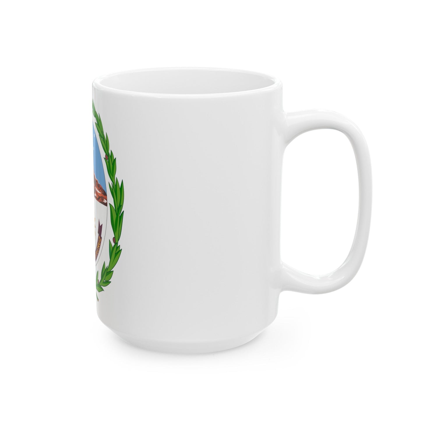 Coat of Arms Santa Cruz Argentina - White Coffee Mug-The Sticker Space