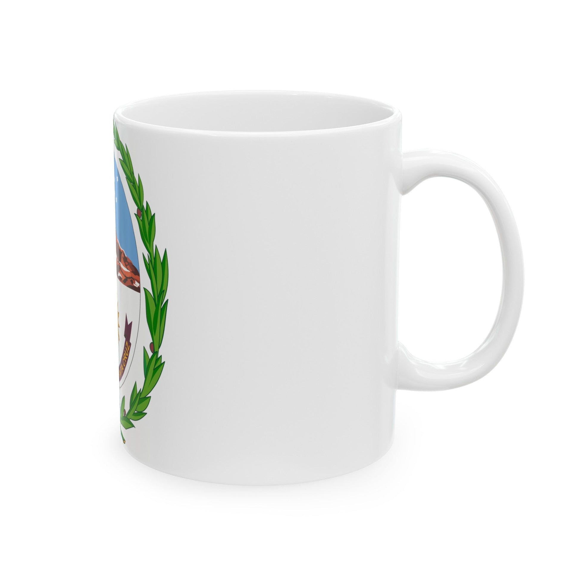 Coat of Arms Santa Cruz Argentina - White Coffee Mug-The Sticker Space