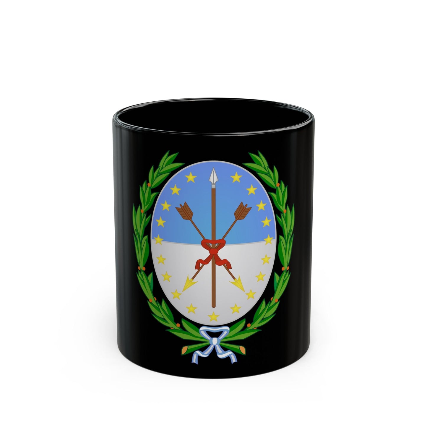 Coat of Arms Santa Fe Argentina - Black Coffee Mug-11oz-The Sticker Space