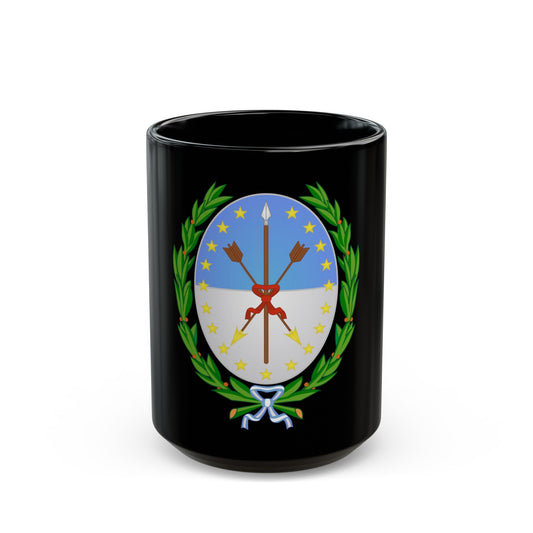 Coat of Arms Santa Fe Argentina - Black Coffee Mug-15oz-The Sticker Space