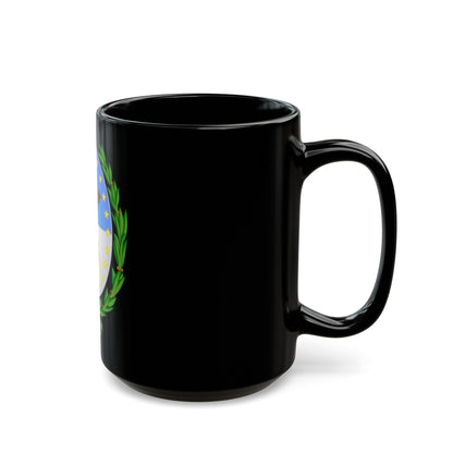 Coat of Arms Santa Fe Argentina - Black Coffee Mug-The Sticker Space