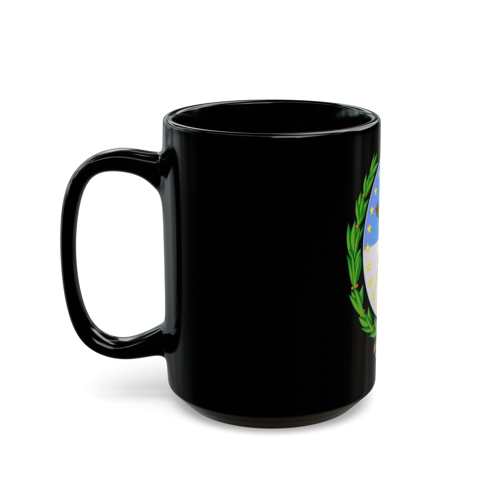 Coat of Arms Santa Fe Argentina - Black Coffee Mug-The Sticker Space