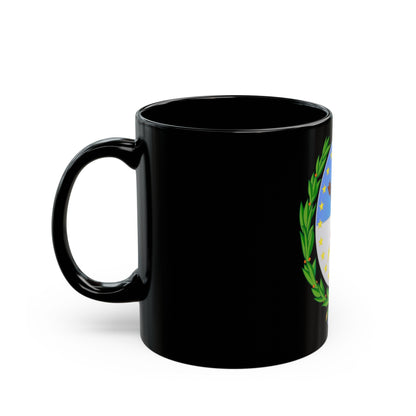 Coat of Arms Santa Fe Argentina - Black Coffee Mug-The Sticker Space