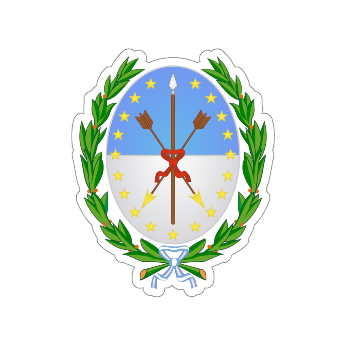 Coat of Arms Santa Fe Argentina STICKER Vinyl Die-Cut Decal-White-The Sticker Space