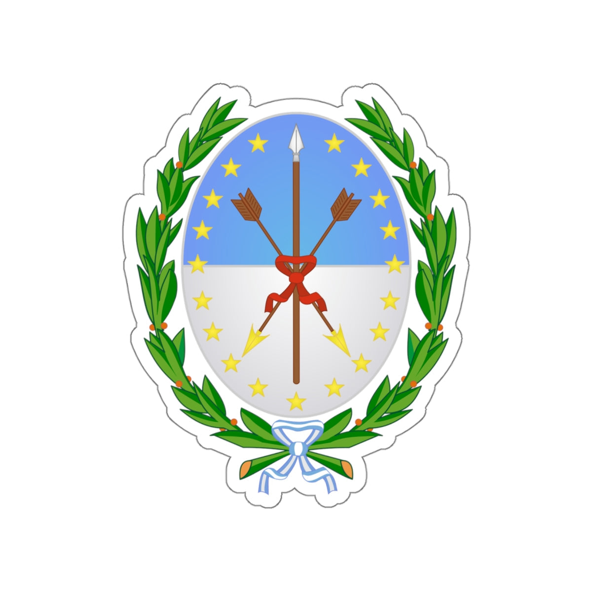 Coat of Arms Santa Fe Argentina STICKER Vinyl Die-Cut Decal-White-The Sticker Space