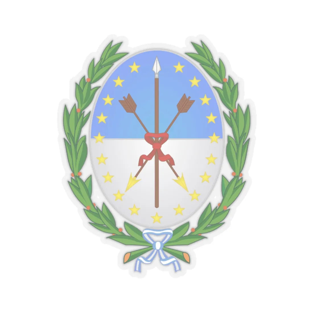 Coat of Arms Santa Fe Argentina - STICKER Vinyl Kiss-Cut Decal 2 Inch Transparent - The Sticker Space