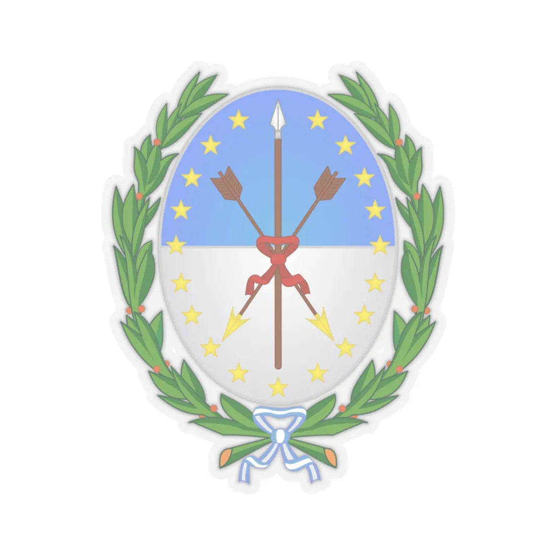 Coat of Arms Santa Fe Argentina - STICKER Vinyl Kiss-Cut Decal 3 Inch Transparent - The Sticker Space