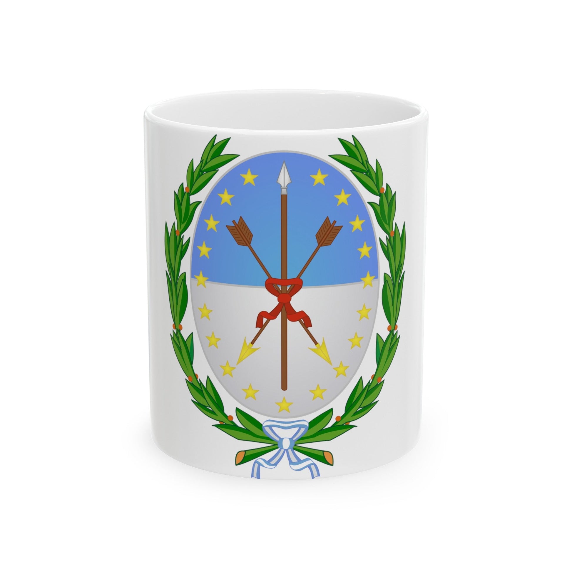 Coat of Arms Santa Fe Argentina - White Coffee Mug-11oz-The Sticker Space