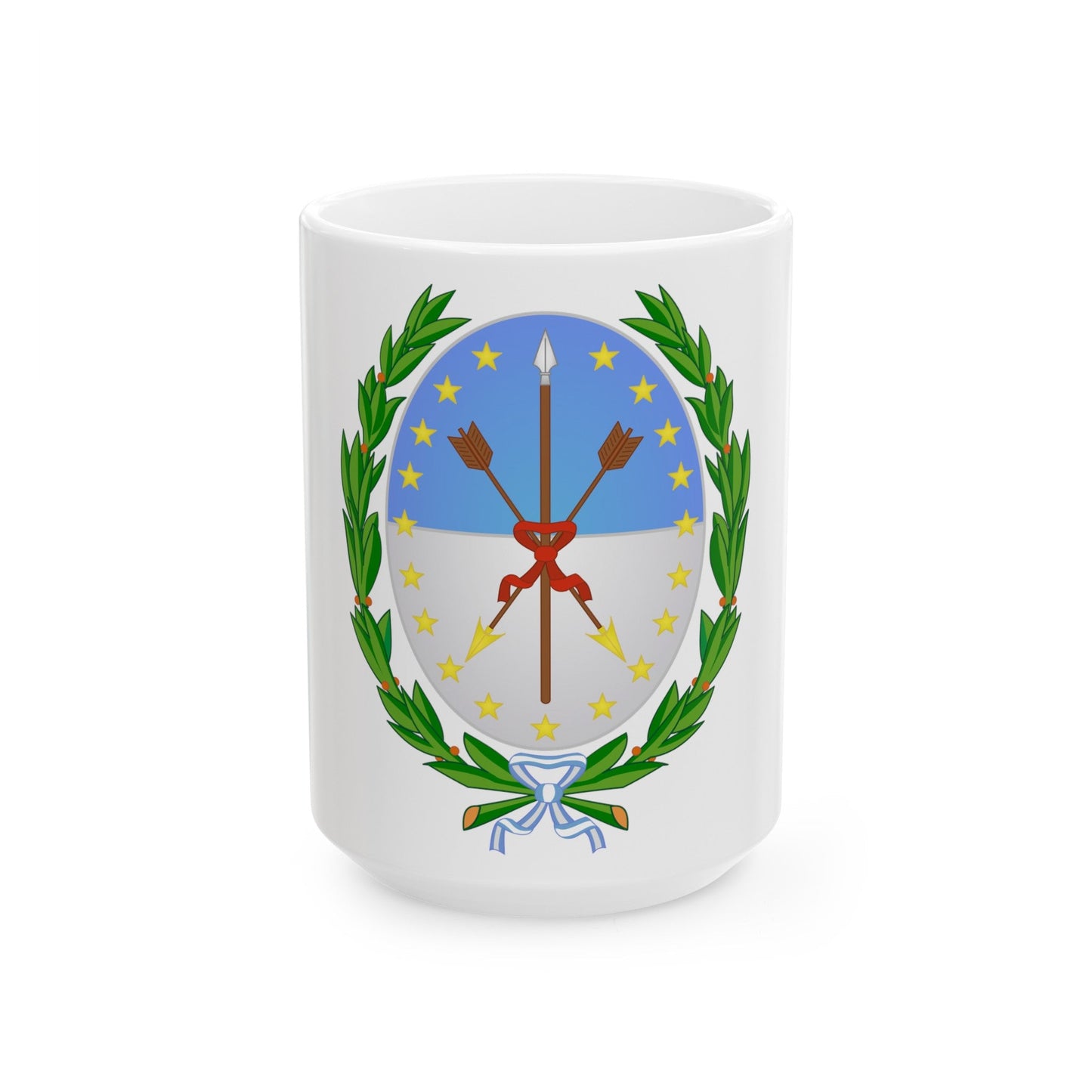 Coat of Arms Santa Fe Argentina - White Coffee Mug-15oz-The Sticker Space