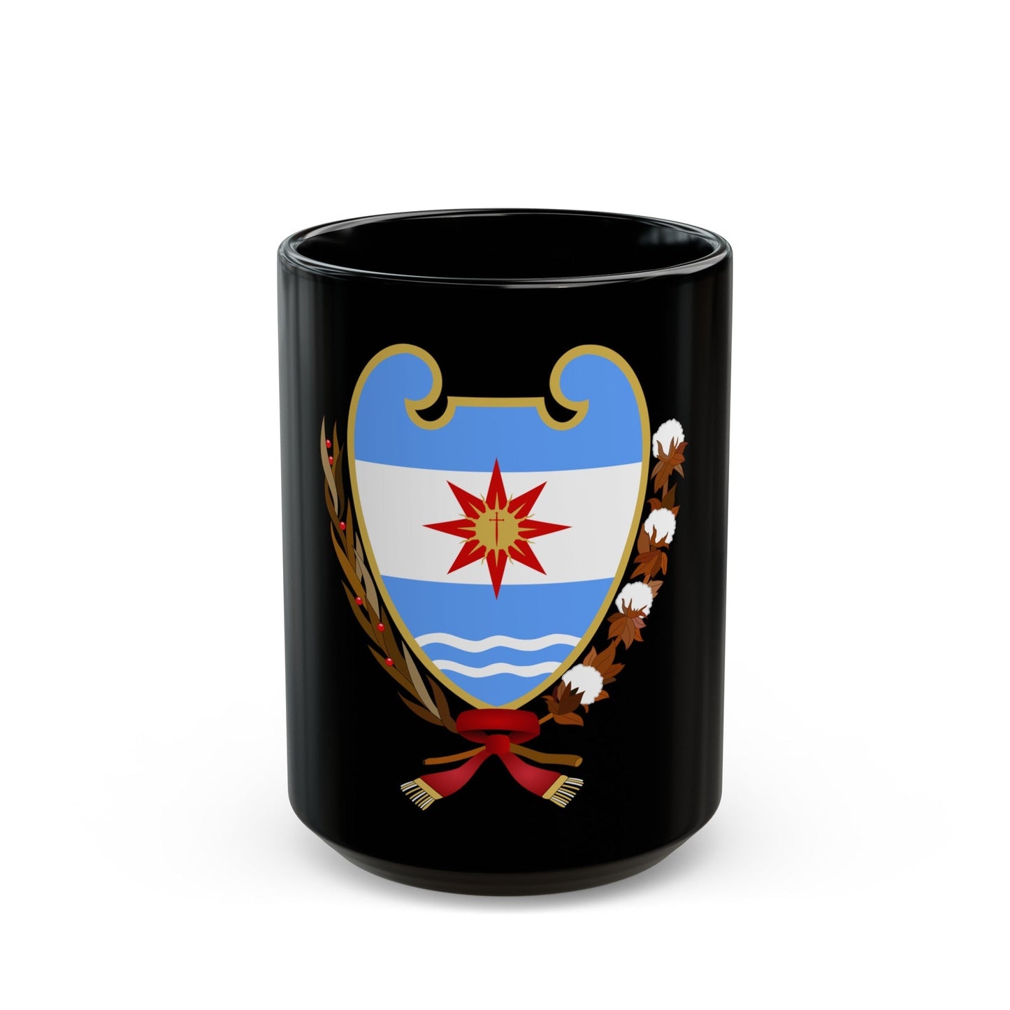 Coat of Arms Santiago del Estero Argentina - Black Coffee Mug-15oz-The Sticker Space