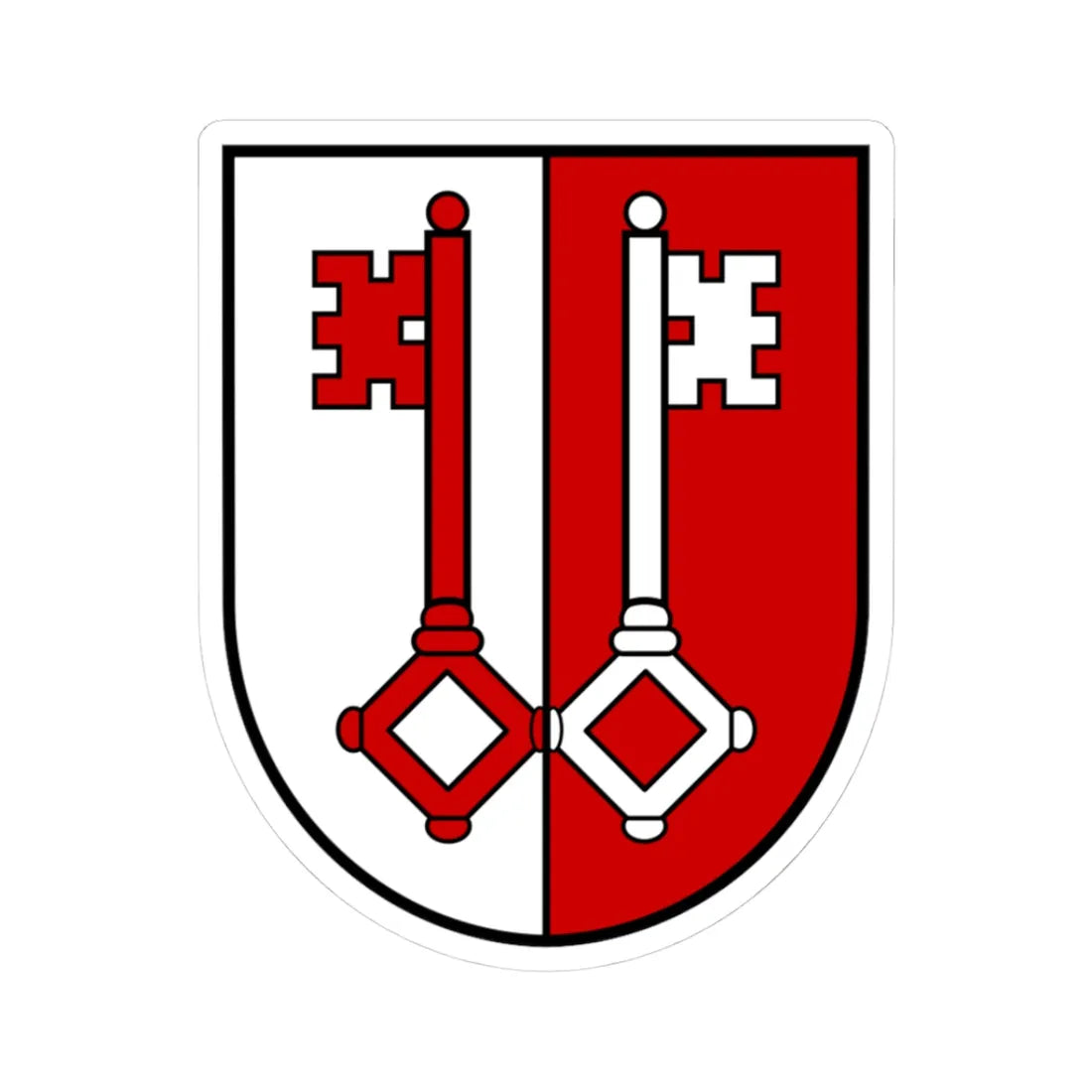 Coat of arms Schluesslberg (Austria) (Coat of Arms) STICKER Vinyl Kiss-Cut Decal 3 Inch White - The Sticker Space