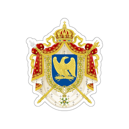 Coat of Arms Second French Empire (1852–1870) STICKER Vinyl Die-Cut Decal-White-The Sticker Space