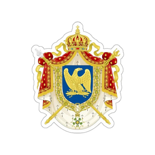 Coat of Arms Second French Empire (1852–1870) STICKER Vinyl Die-Cut Decal 2 Inch - The Sticker Space