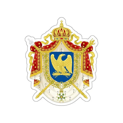 Coat of Arms Second French Empire (1852–1870) STICKER Vinyl Die-Cut Decal 4 Inch - The Sticker Space