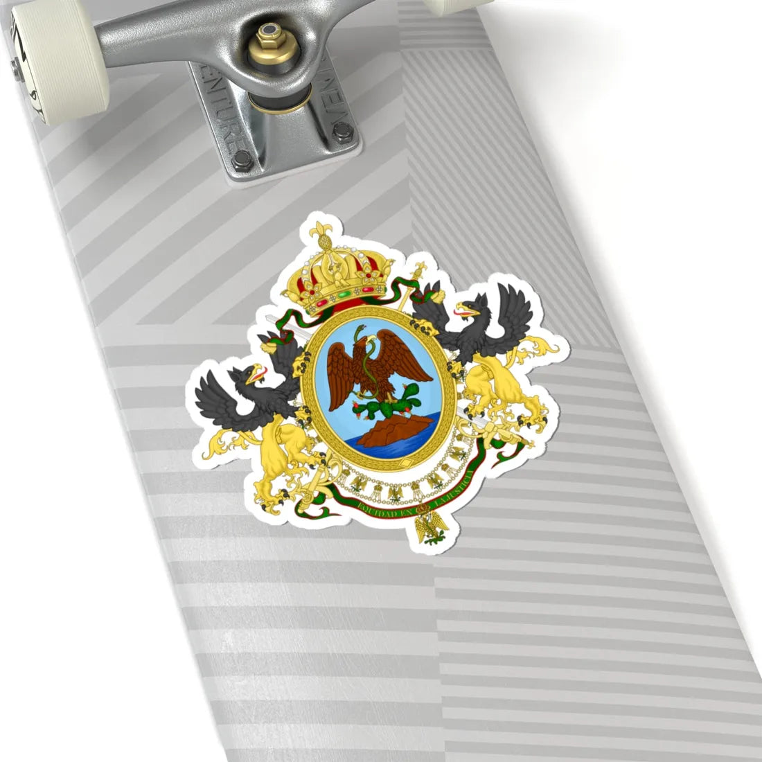 Coat of Arms Second Mexican Empire (Mexico) (Coat of Arms) STICKER Vinyl Kiss-Cut Decal - The Sticker Space
