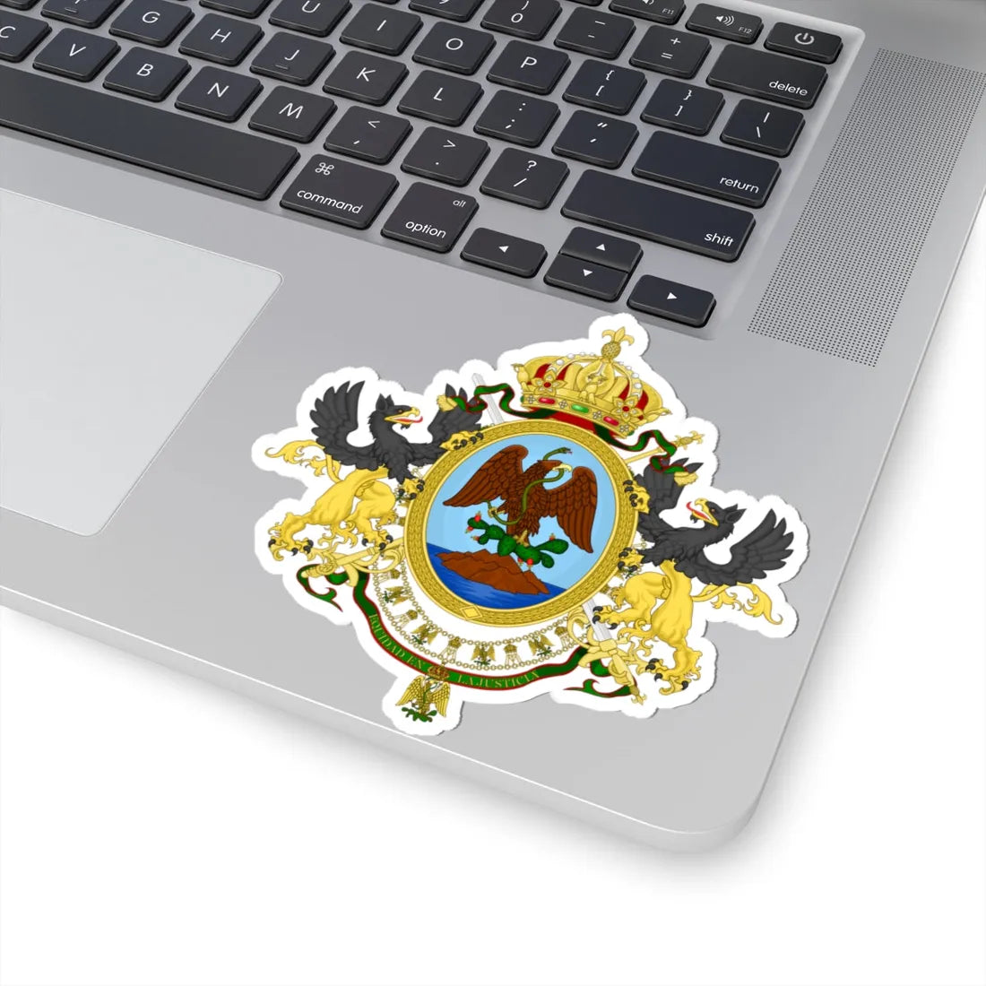 Coat of Arms Second Mexican Empire (Mexico) (Coat of Arms) STICKER Vinyl Kiss-Cut Decal - The Sticker Space