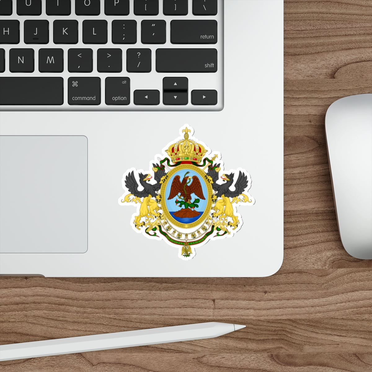 Coat of Arms Second Mexican Empire STICKER Vinyl Die-Cut Decal-The Sticker Space