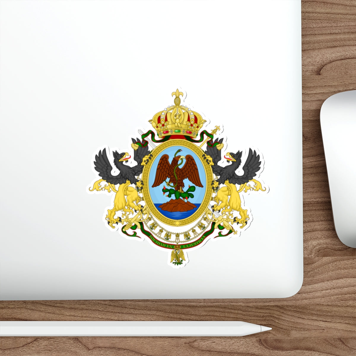 Coat of Arms Second Mexican Empire STICKER Vinyl Die-Cut Decal-The Sticker Space