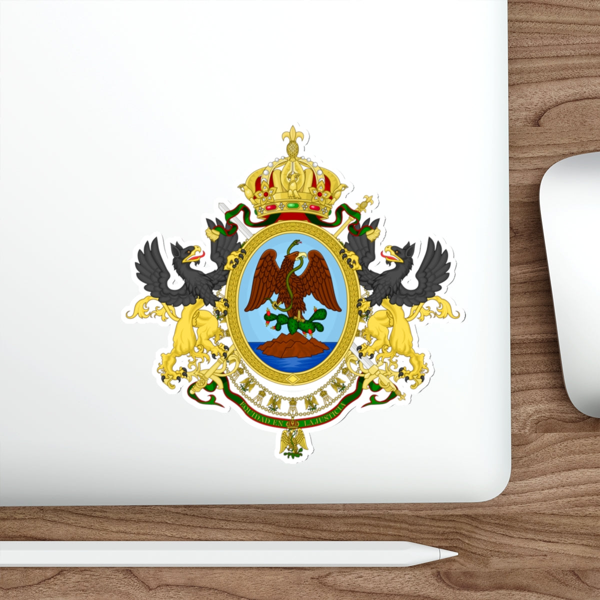 Coat of Arms Second Mexican Empire STICKER Vinyl Die-Cut Decal-The Sticker Space