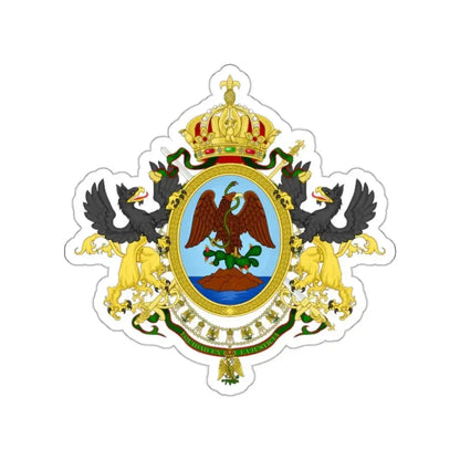 Coat of Arms Second Mexican Empire STICKER Vinyl Die-Cut Decal - The Sticker Space