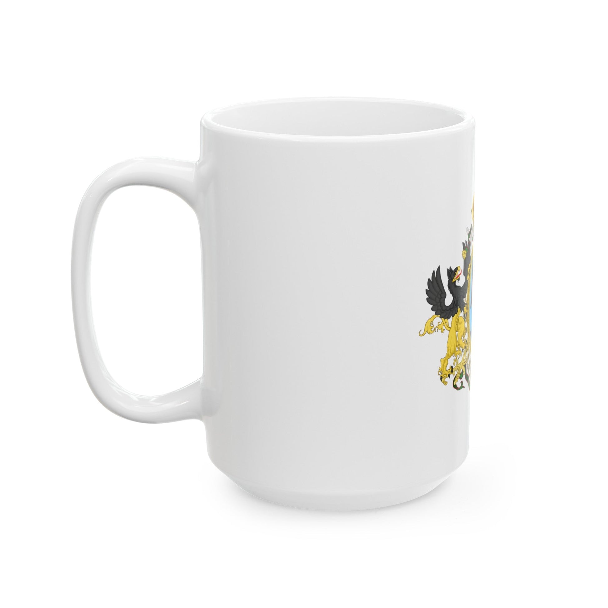 Coat of Arms Second Mexican Empire - White Coffee Mug-The Sticker Space