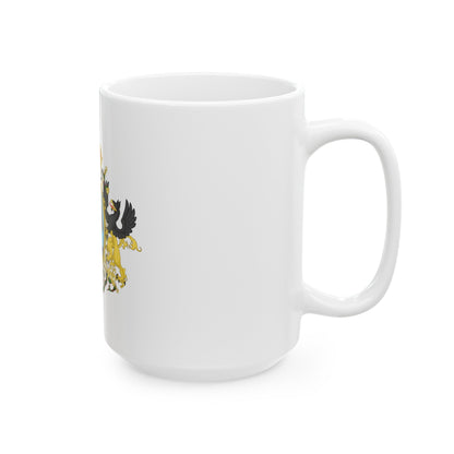 Coat of Arms Second Mexican Empire - White Coffee Mug-The Sticker Space