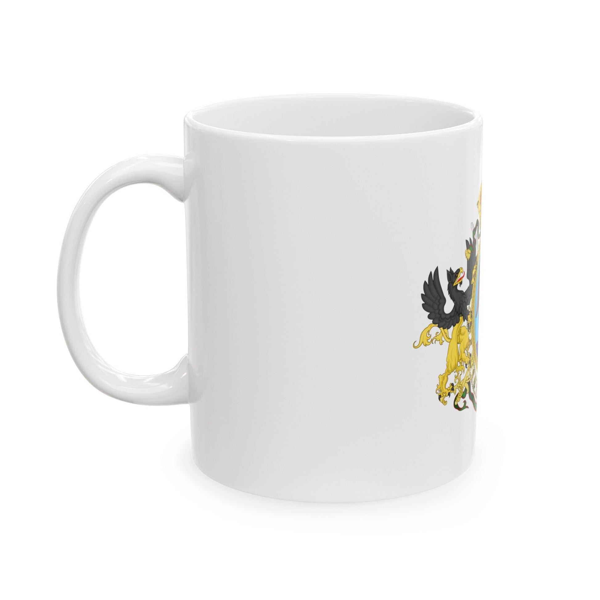 Coat of Arms Second Mexican Empire - White Coffee Mug-The Sticker Space