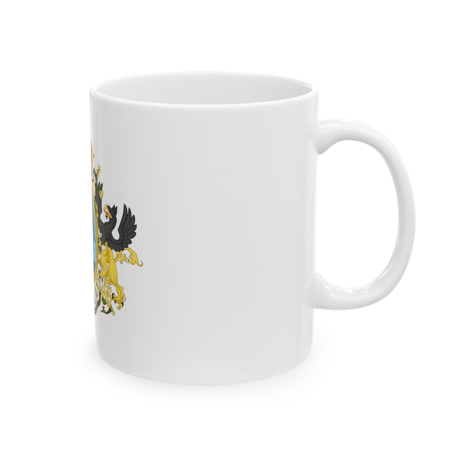 Coat of Arms Second Mexican Empire - White Coffee Mug-The Sticker Space