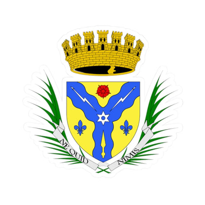 Coat of arms Sherbrooke (Canada) (Coat of Arms) STICKER Vinyl Kiss-Cut Decal 2 Inch White - The Sticker Space