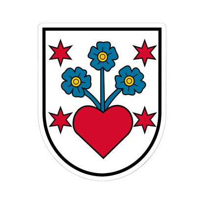 Coat of arms st agatha (Austria) (Coat of Arms) STICKER Vinyl Kiss-Cut Decal 6 Inch White - The Sticker Space