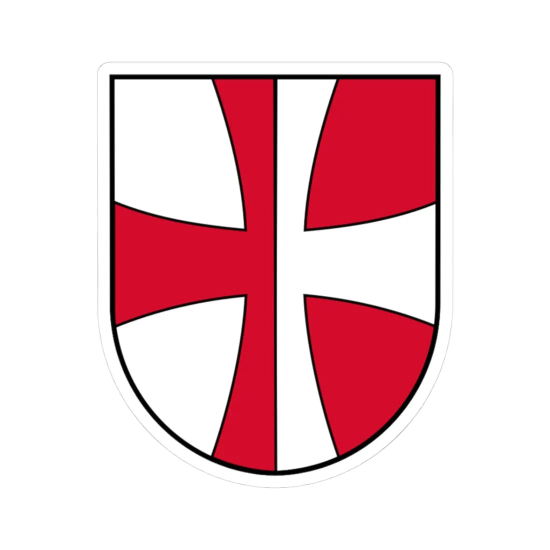 Coat of arms St Florian (Austria) (Coat of Arms) STICKER Vinyl Kiss-Cut Decal 3 Inch White - The Sticker Space