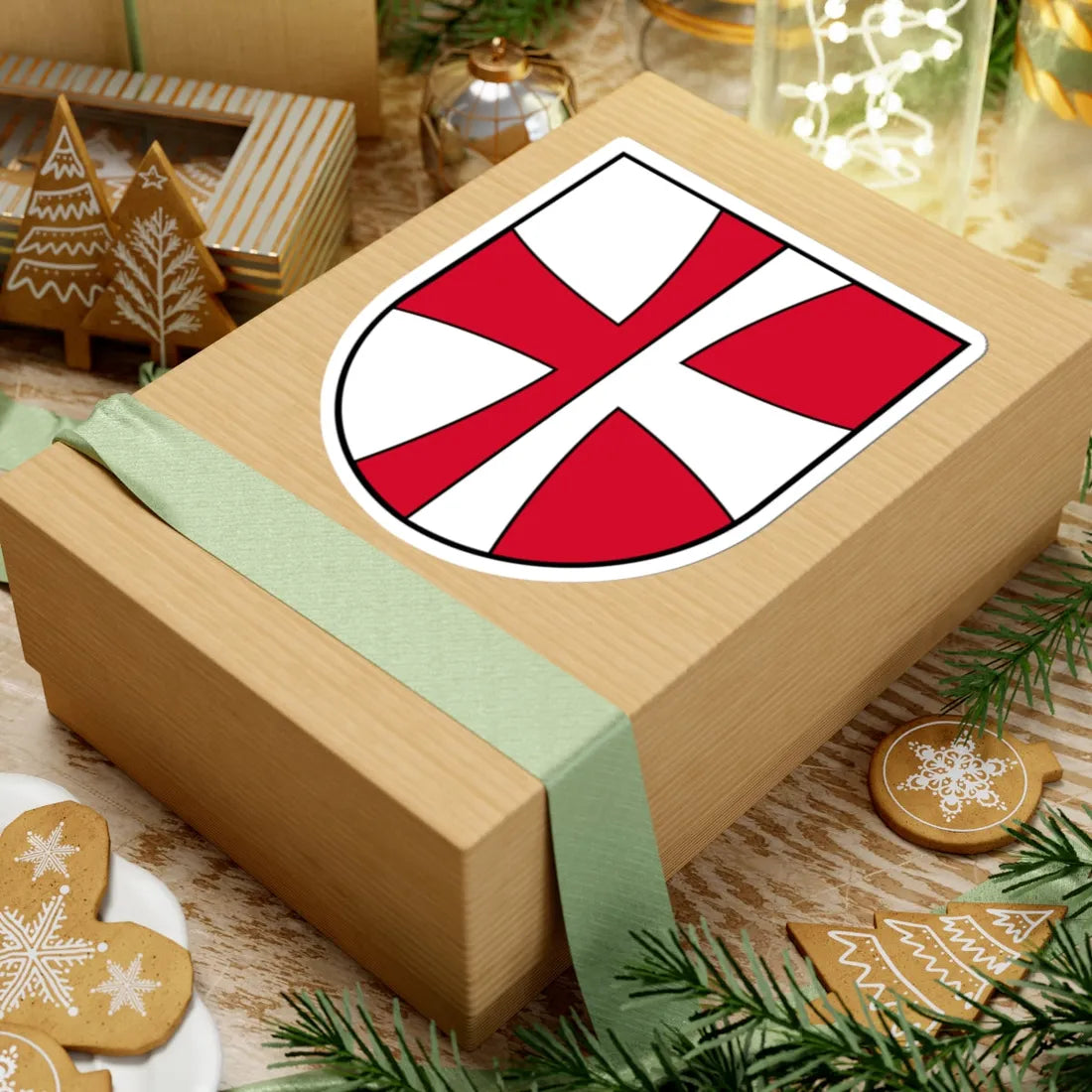 Coat of arms St Florian (Austria) (Coat of Arms) STICKER Vinyl Kiss-Cut Decal - The Sticker Space