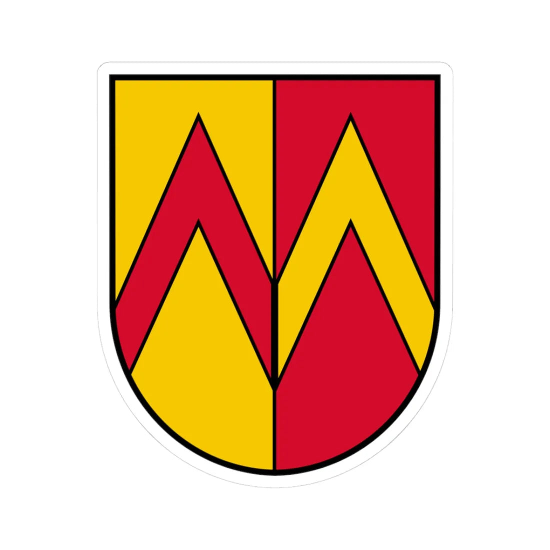 Coat of arms St Marien (Austria) (Coat of Arms) STICKER Vinyl Kiss-Cut Decal 3 Inch White - The Sticker Space