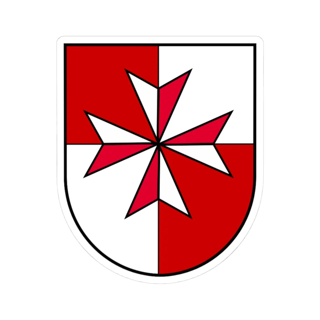 Coat of arms Stroheim (Austria) (Coat of Arms) STICKER Vinyl Kiss-Cut Decal 3 Inch White - The Sticker Space