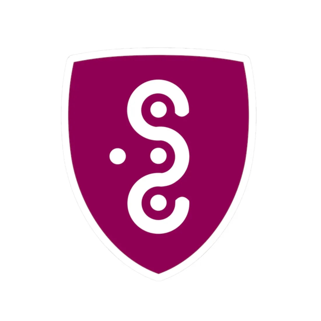 Coat of arms Syddjurs (Denmark) (Coat of Arms) STICKER Vinyl Kiss-Cut Decal 2 Inch White - The Sticker Space