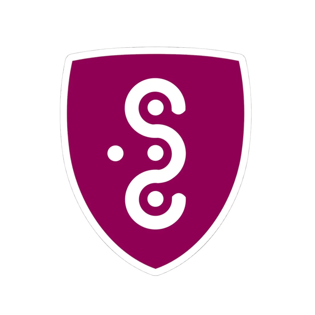 Coat of arms Syddjurs (Denmark) (Coat of Arms) STICKER Vinyl Kiss-Cut Decal 4 Inch White - The Sticker Space