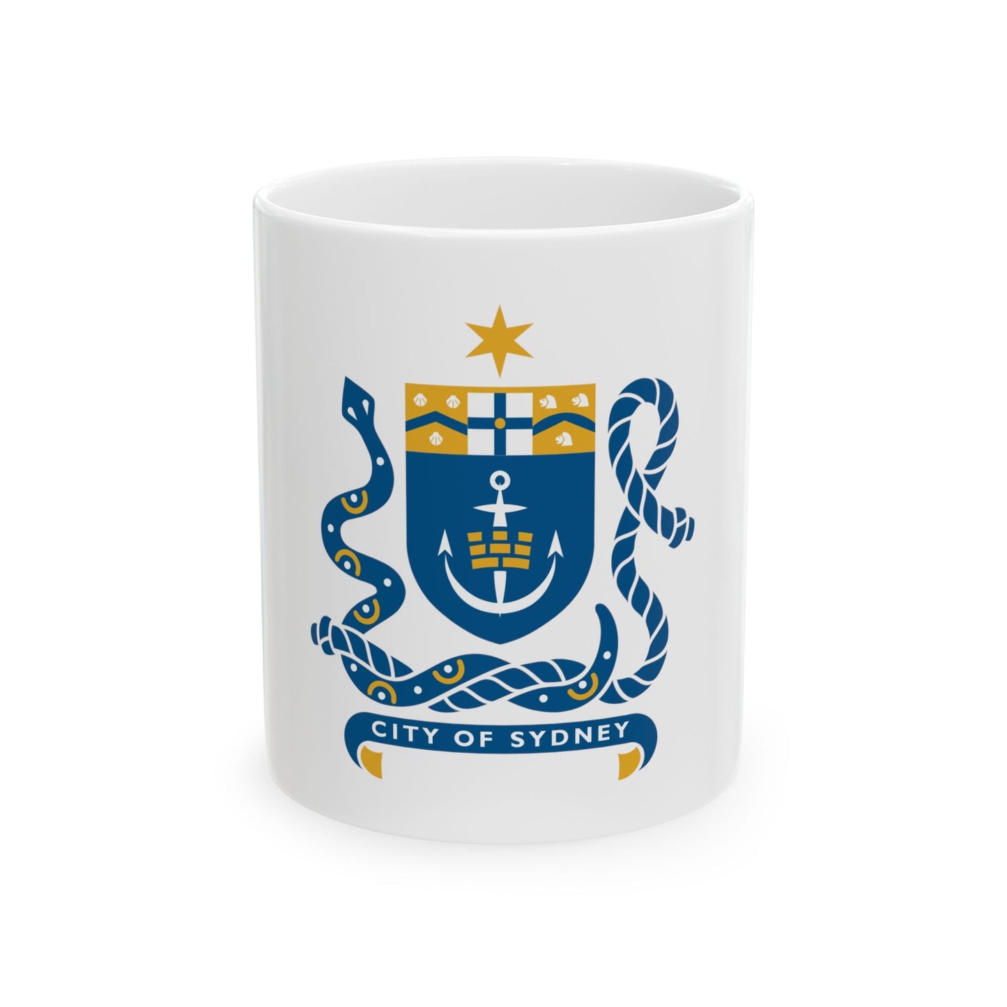 Coat of Arms Sydney Australia - White Coffee Mug