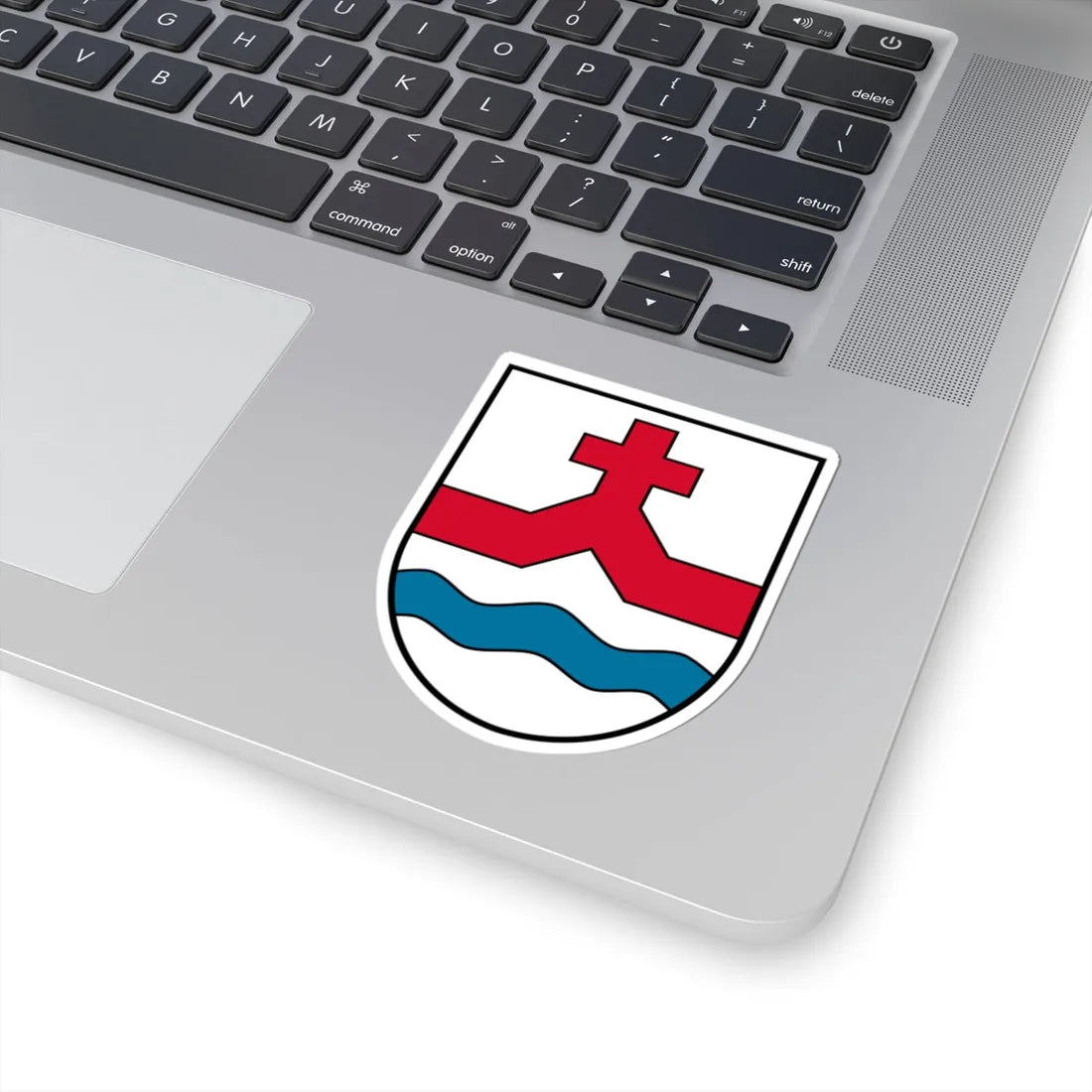 Coat of arms Taufkirchen an der Trattnach (Austria) (Coat of Arms) STICKER Vinyl Kiss-Cut Decal - The Sticker Space