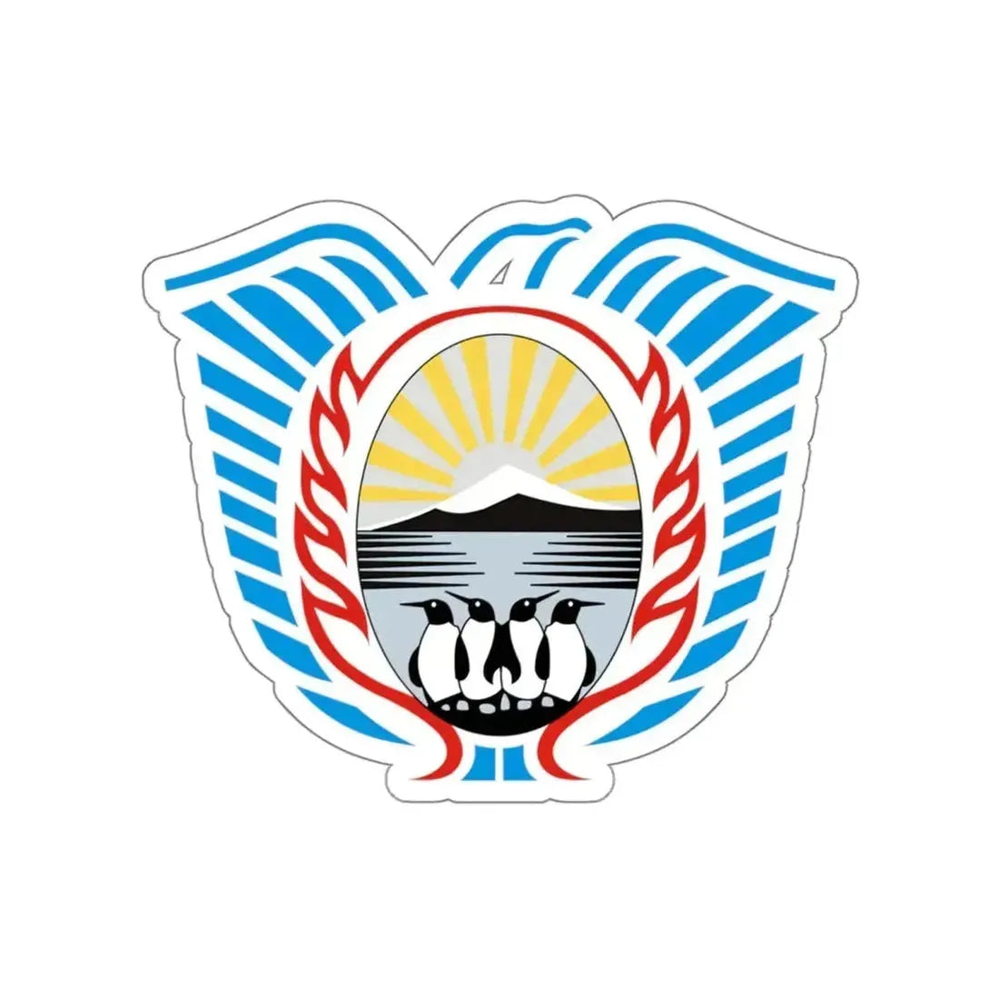 Coat of Arms Tierra del Fuego Argentina STICKER Vinyl Die-Cut Decal 5 Inch - The Sticker Space