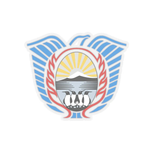 Coat of Arms Tierra del Fuego Argentina - STICKER Vinyl Kiss-Cut Decal 2 Inch Transparent - The Sticker Space