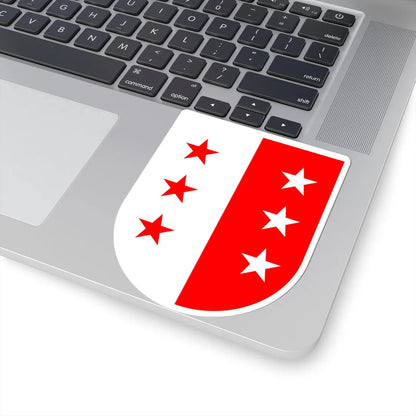 Coat of Arms Valais 1613 (Switzerland) (Coat of Arms) STICKER Vinyl Kiss-Cut Decal - The Sticker Space