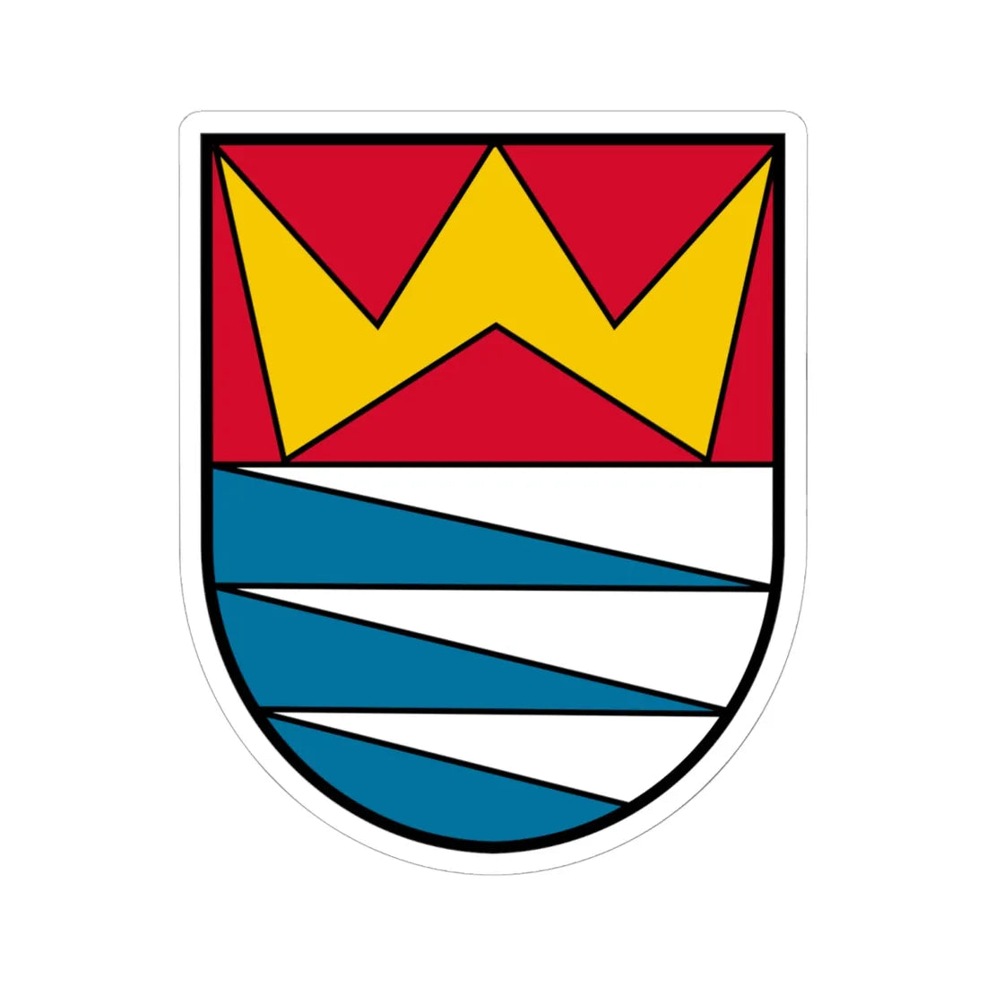 Coat of arms Weibern (Austria) (Coat of Arms) STICKER Vinyl Kiss-Cut Decal 6 Inch White - The Sticker Space