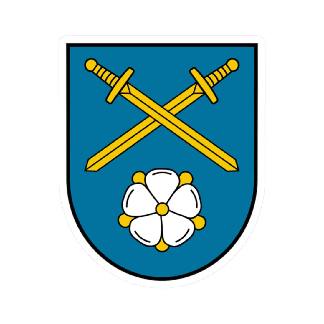 Coat of arms Wendling (Austria) (Coat of Arms) STICKER Vinyl Kiss-Cut Decal 2 Inch White - The Sticker Space