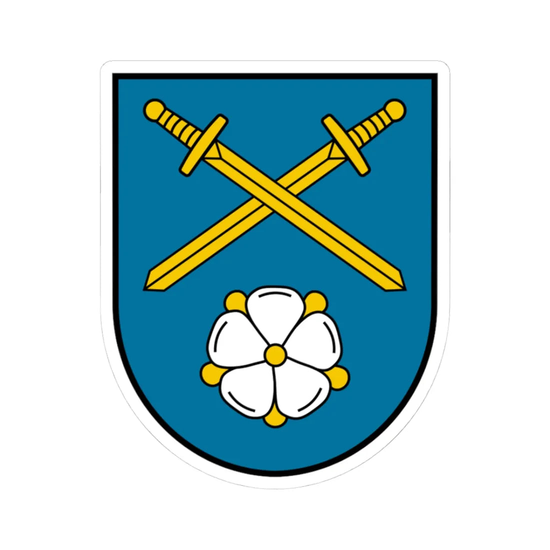 Coat of arms Wendling (Austria) (Coat of Arms) STICKER Vinyl Kiss-Cut Decal 3 Inch White - The Sticker Space