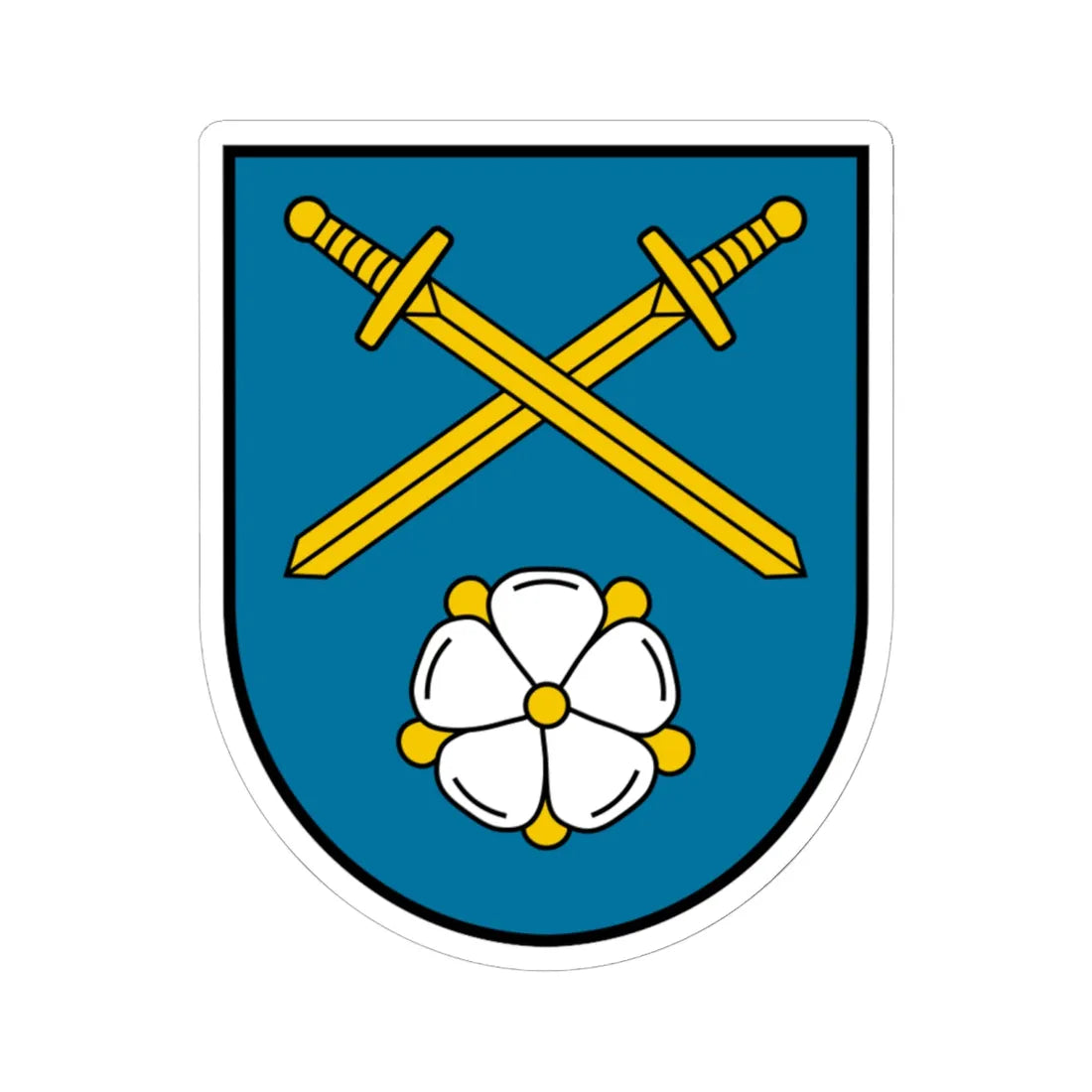 Coat of arms Wendling (Austria) (Coat of Arms) STICKER Vinyl Kiss-Cut Decal 6 Inch White - The Sticker Space