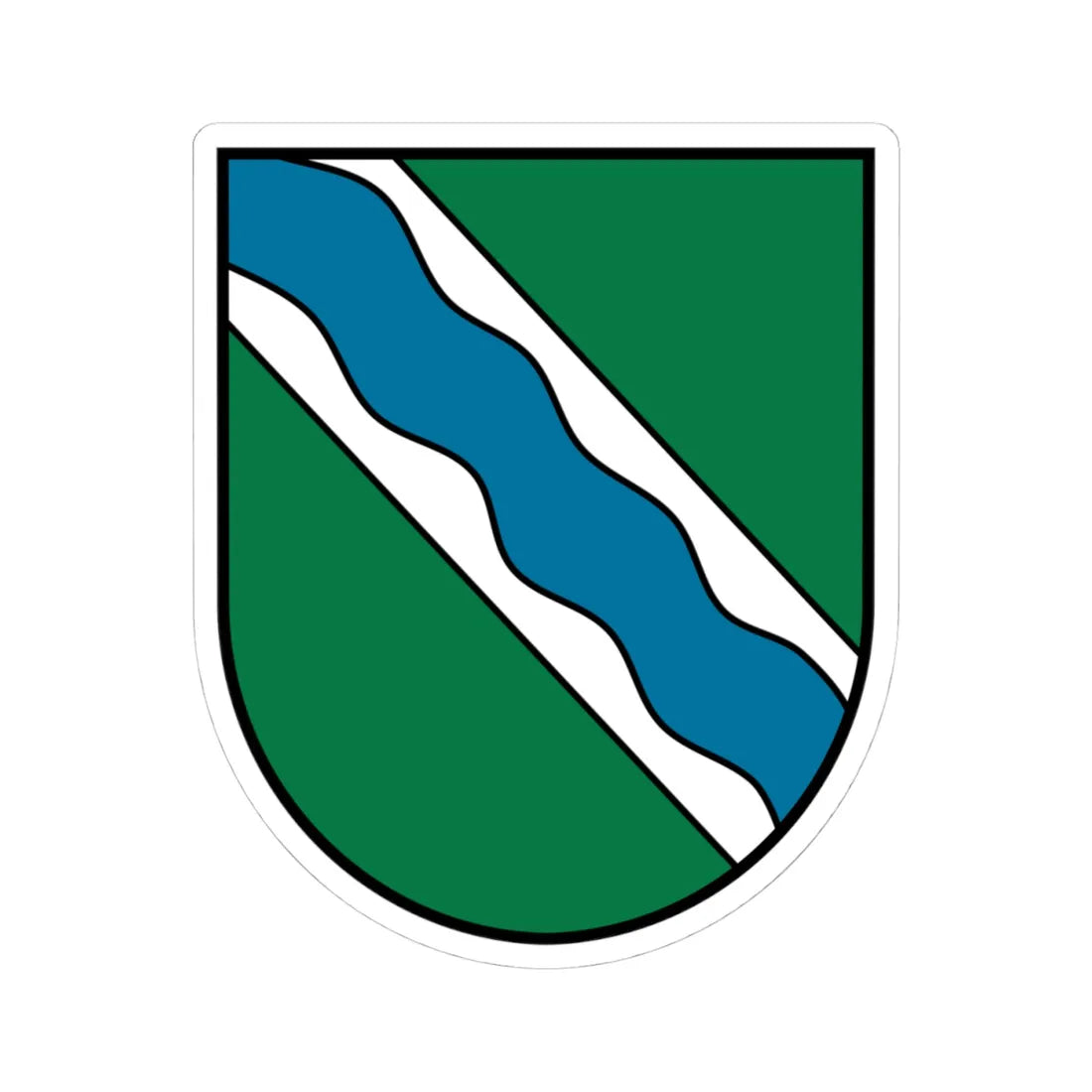 Coat of arms Wippenham (Austria) (Coat of Arms) STICKER Vinyl Kiss-Cut Decal 4 Inch White - The Sticker Space