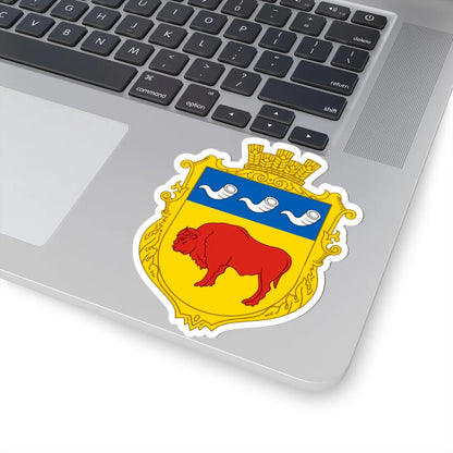 Coat of arms Zubra (Ukraine) (Coat of Arms) STICKER Vinyl Kiss-Cut Decal - The Sticker Space