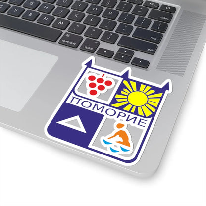Coat of Pomorie BG (Bulgaria) (Coat of Arms) STICKER Vinyl Kiss-Cut Decal - The Sticker Space