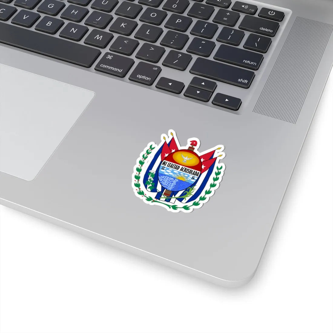Coat of Santici Spíritus (Cuba) (Coat of Arms) STICKER Vinyl Kiss-Cut Decal - The Sticker Space